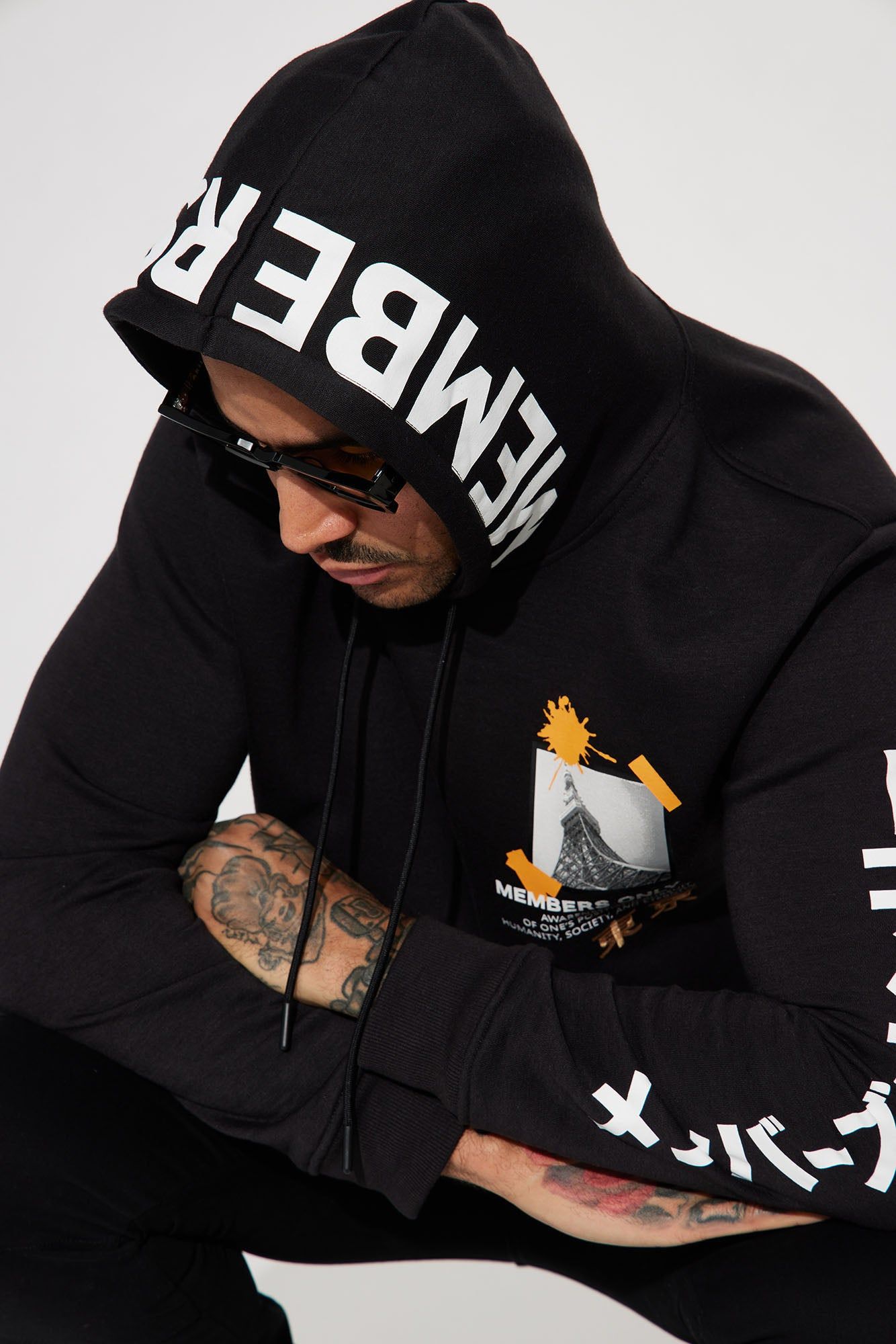 Paris Kanji Hoodie - Black sold by Fashion Nova product image thumbnail 3