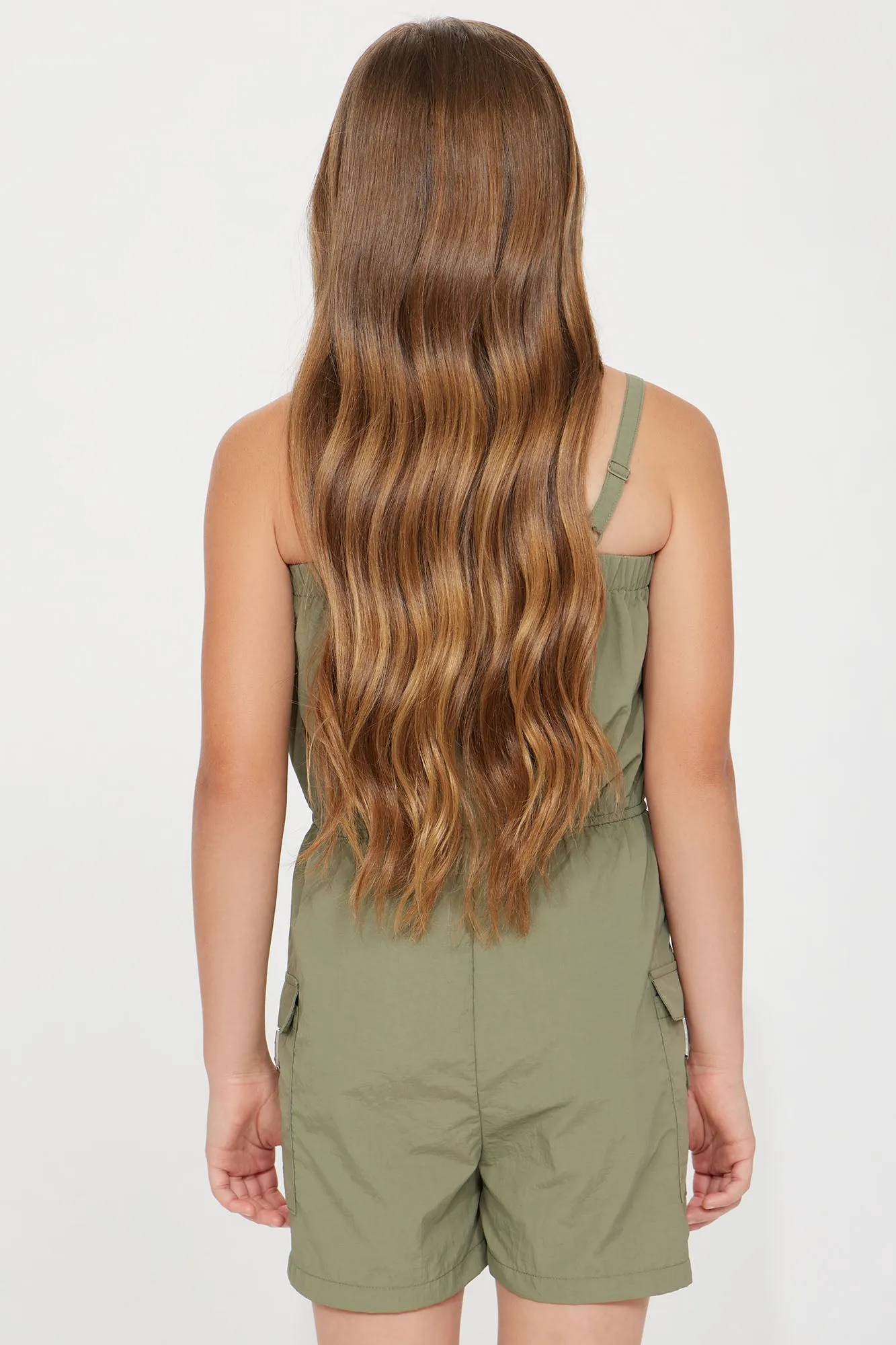 Mini True To Self Cargo Romper - Olive sold by Fashion Nova product image thumbnail 4