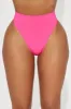 Nova Microfiber High Waist Thong Panty - Hot Pink sold by Fashion Nova