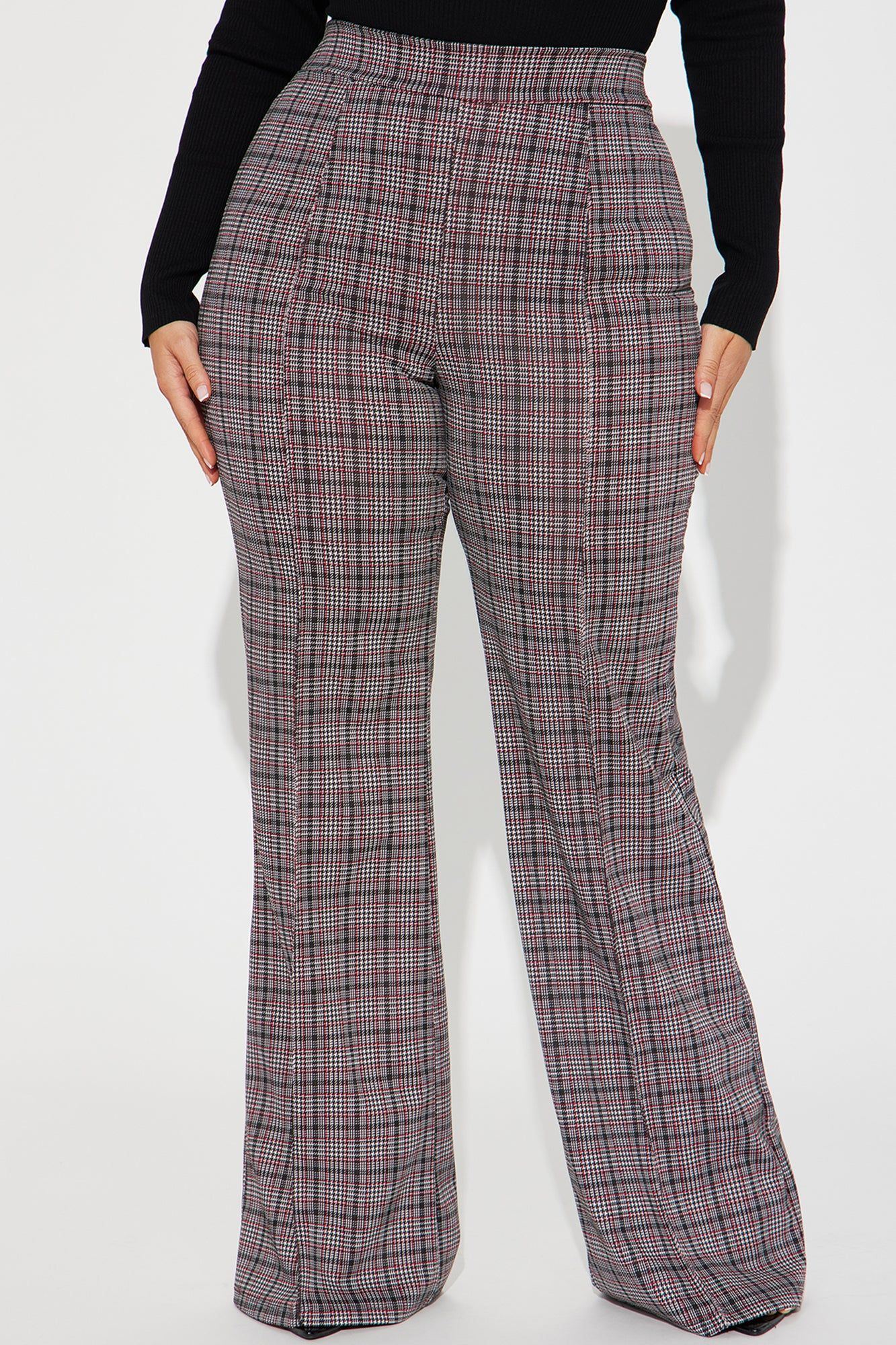 Victoria High Waisted Dress Pant - Black/Red sold by Fashion Nova product image thumbnail 5