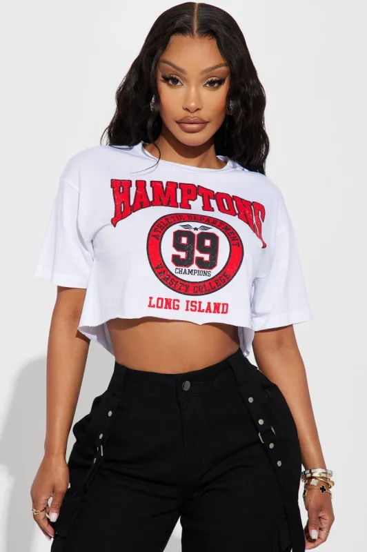 Hamptons Crop Top - White sold by Fashion Nova