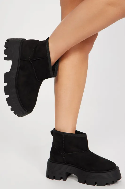 Simple Living Booties - Black sold by Fashion Nova
