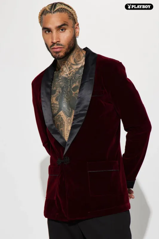 Playboy Hugh 1 Piece Costume - Wine sold by Fashion Nova