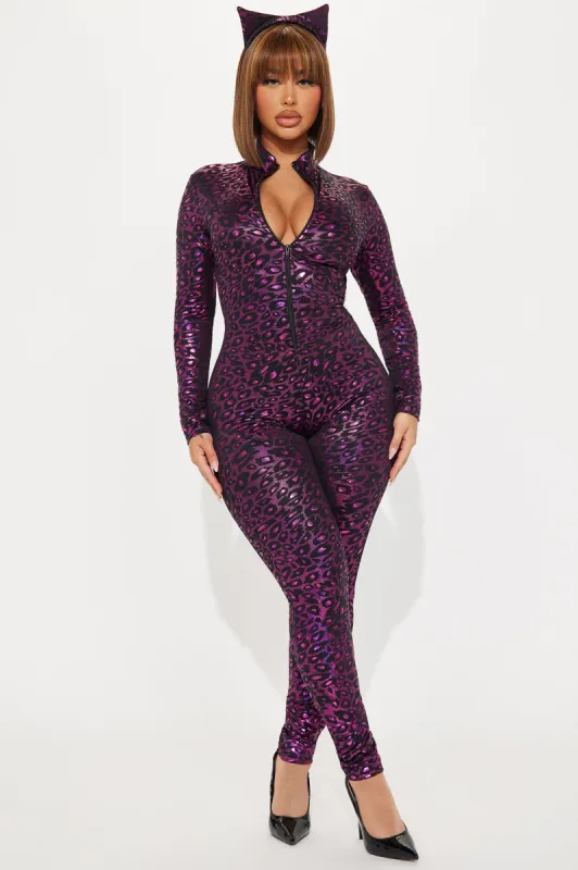 On The Wild Side Leopard 2 Piece Costume Set - Pink/combo sold by Fashion Nova