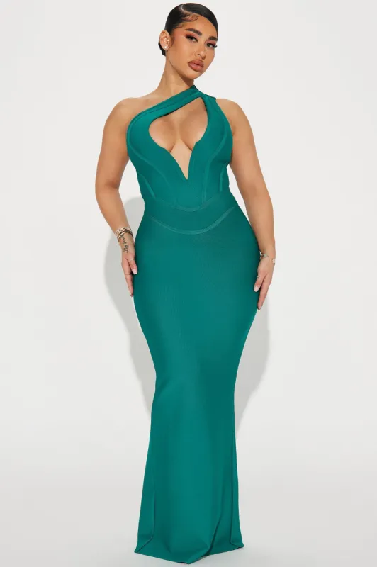Sofia Bandage Maxi Dress - Teal sold by Fashion Nova