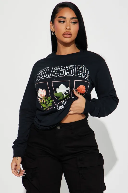 Blessed Love Yourself Tee - Black sold by Fashion Nova