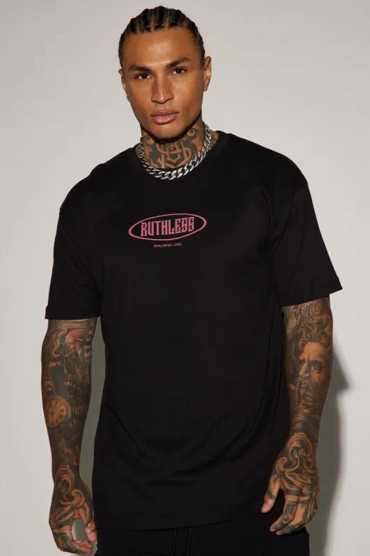 Ruthless Official Short Sleeve Tee - Black sold by Fashion Nova