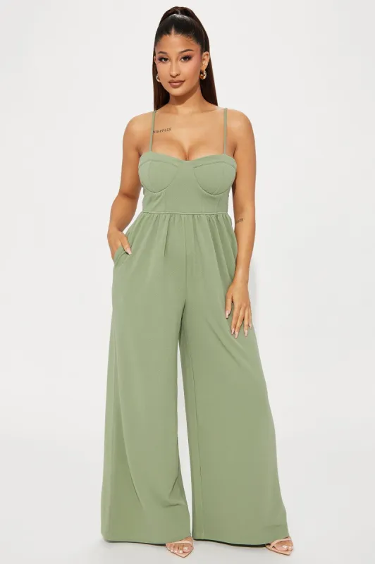 Have It All Jumpsuit - Sage sold by Fashion Nova