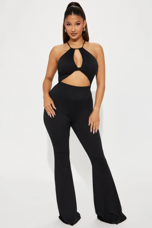Stay With You Jumpsuit - Black sold by Fashion Nova