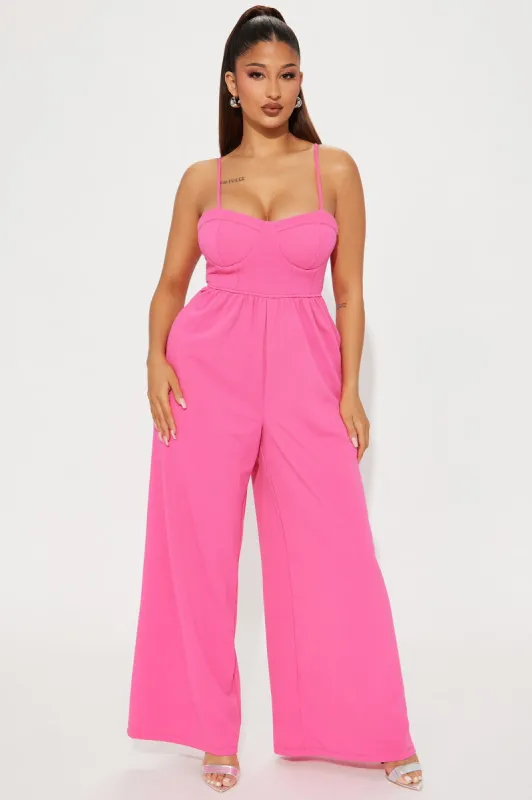 Have It All Jumpsuit - Fuchsia sold by Fashion Nova