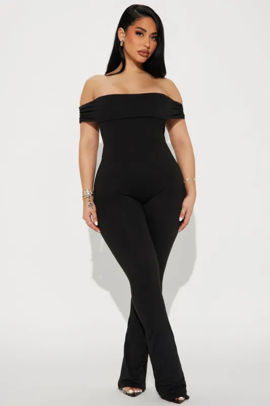 Anything You Want Double Lined Jumpsuit  - Black sold by Fashion Nova