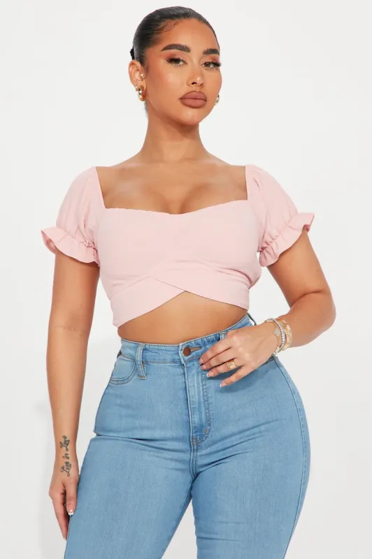 Lynell Blouse Top - Blush sold by Fashion Nova
