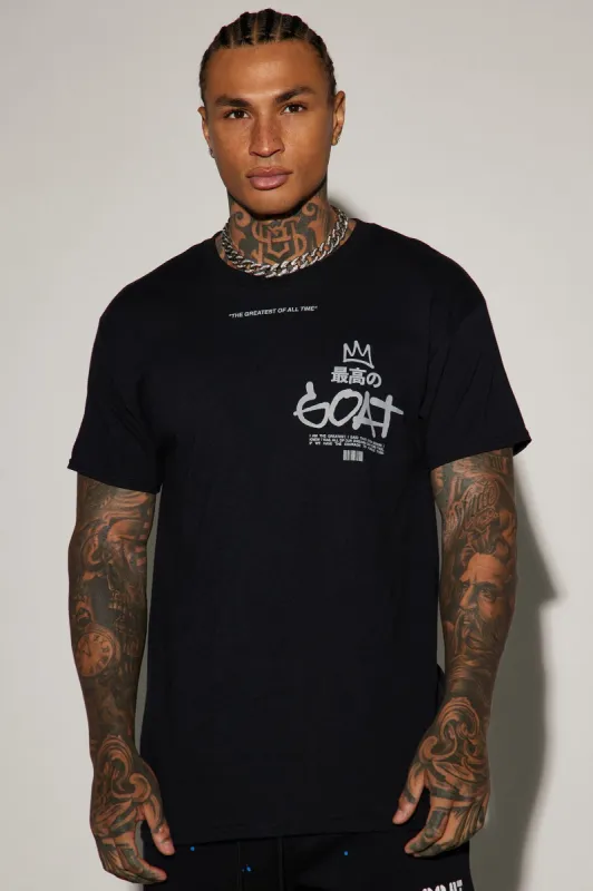 GOAT Courage Short Sleeve Tee - Black sold by Fashion Nova