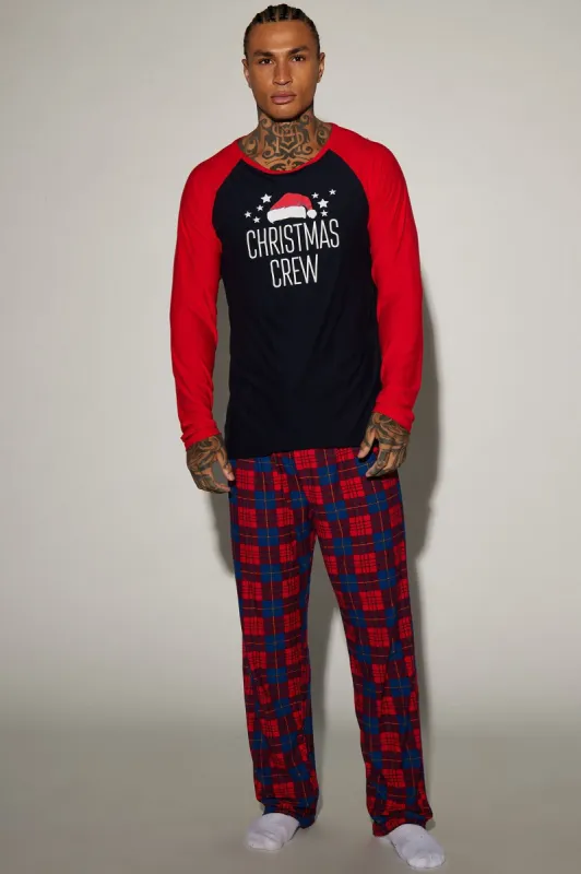 Christmas Crew Holiday PJ Set - Red sold by Fashion Nova