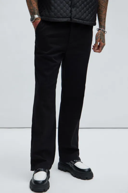 Mac Chino Straight Pants - Black sold by Fashion Nova