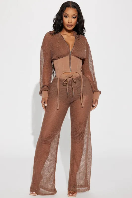 More Of Me Pant Set - Brown sold by Fashion Nova