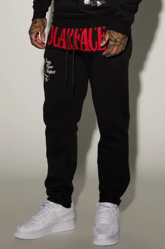 Scarface Money Power Respect Jogger - Black made by Fashion Nova