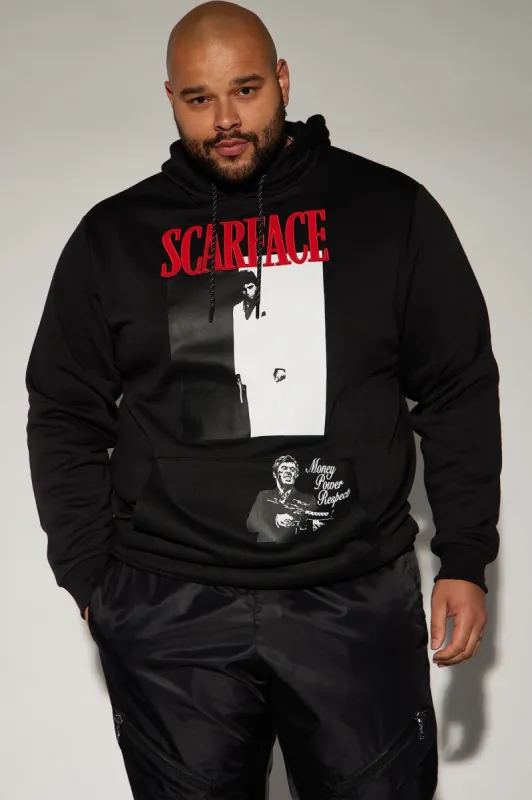Scarface Money Power Respect Hoodie Black Parallel