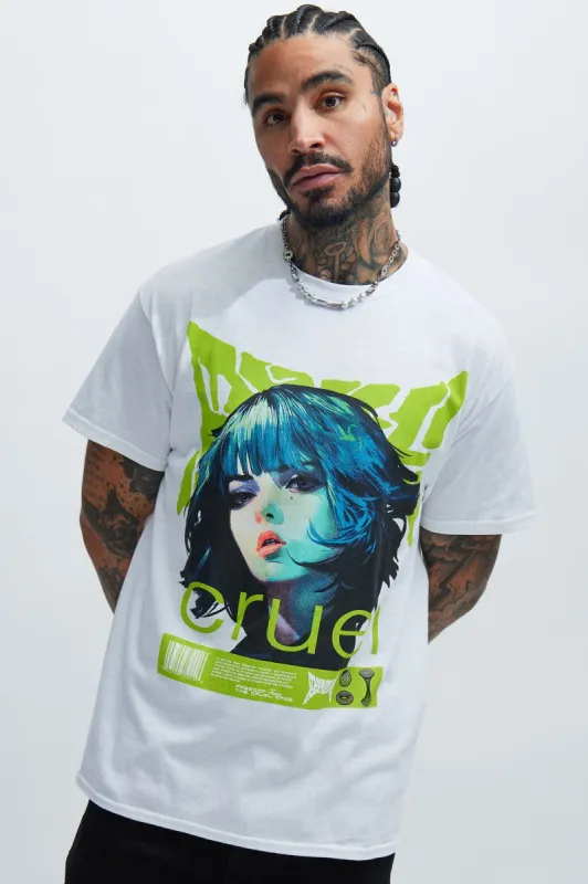 Intent Gaze Short Sleeve Tee - White sold by Fashion Nova