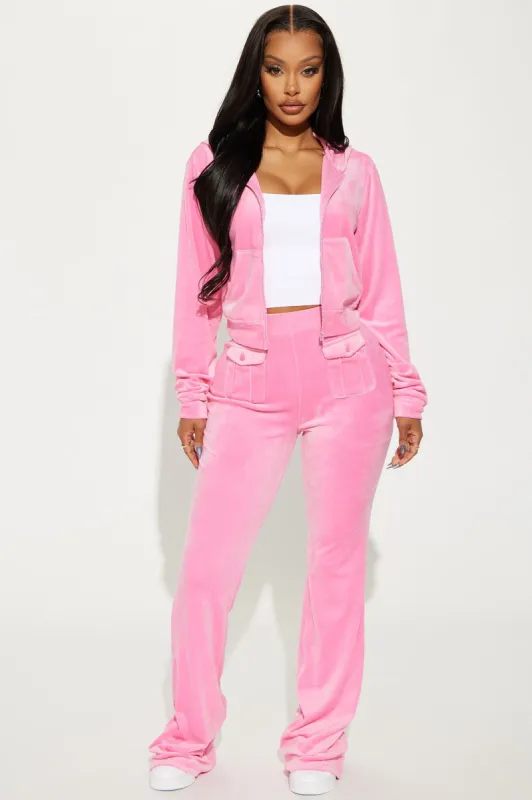 My Favorite Velour Pant Set - Pink sold by Fashion Nova