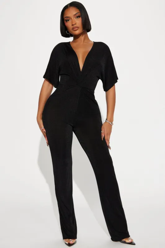 Full Grown Jumpsuit  - Black sold by Fashion Nova