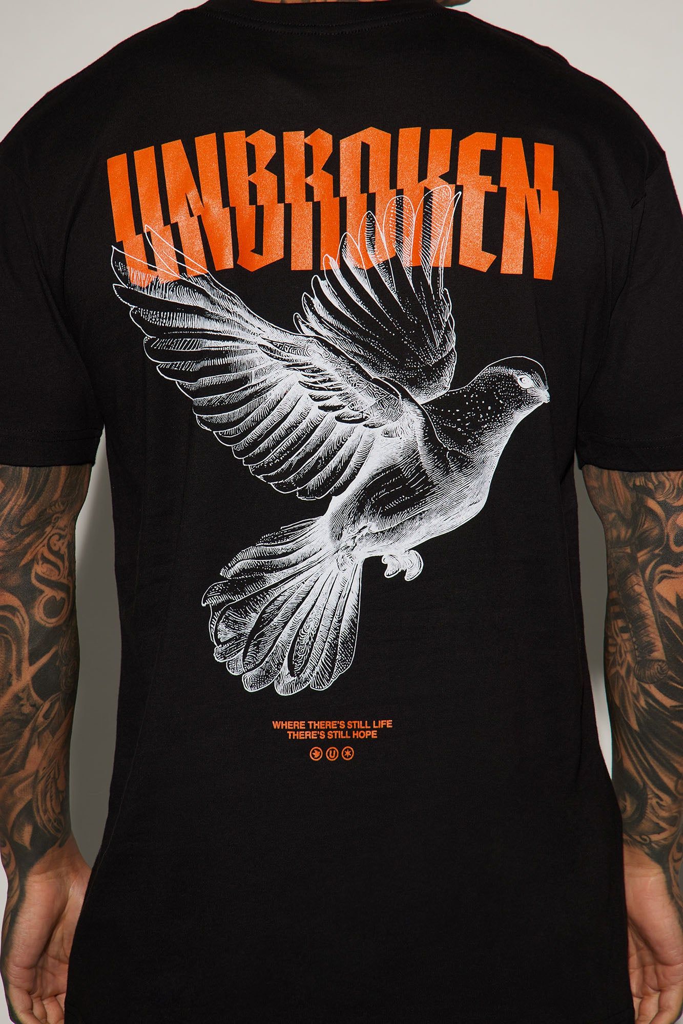 Unbroken And Free Short Sleeve Tee - Black sold by Fashion Nova product image thumbnail 5