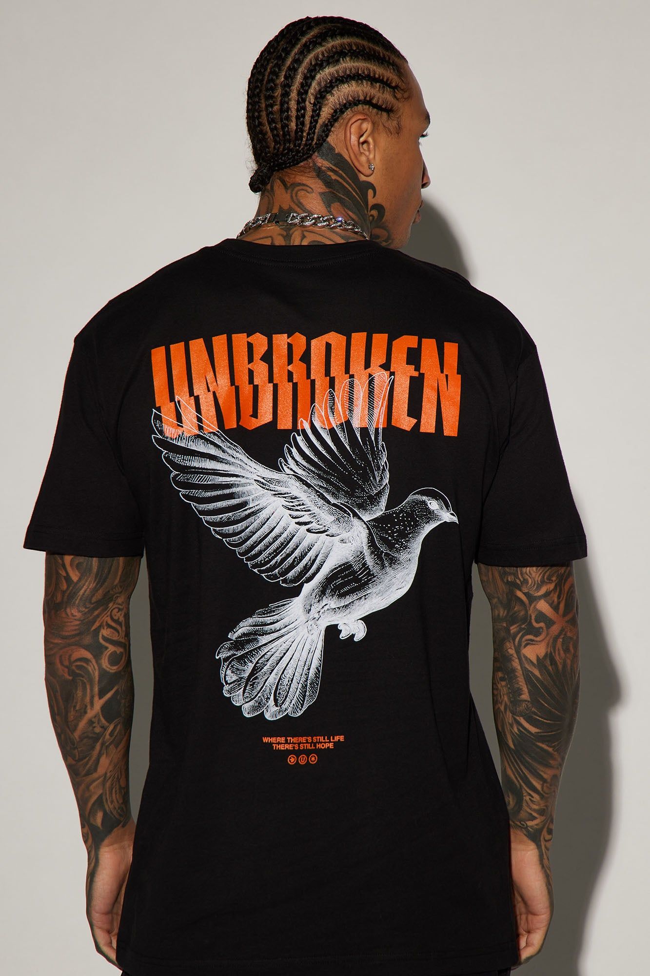 Unbroken And Free Short Sleeve Tee - Black sold by Fashion Nova product image thumbnail 4