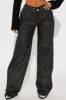Stella High Rise Faux Leather Pant - Black sold by Fashion Nova