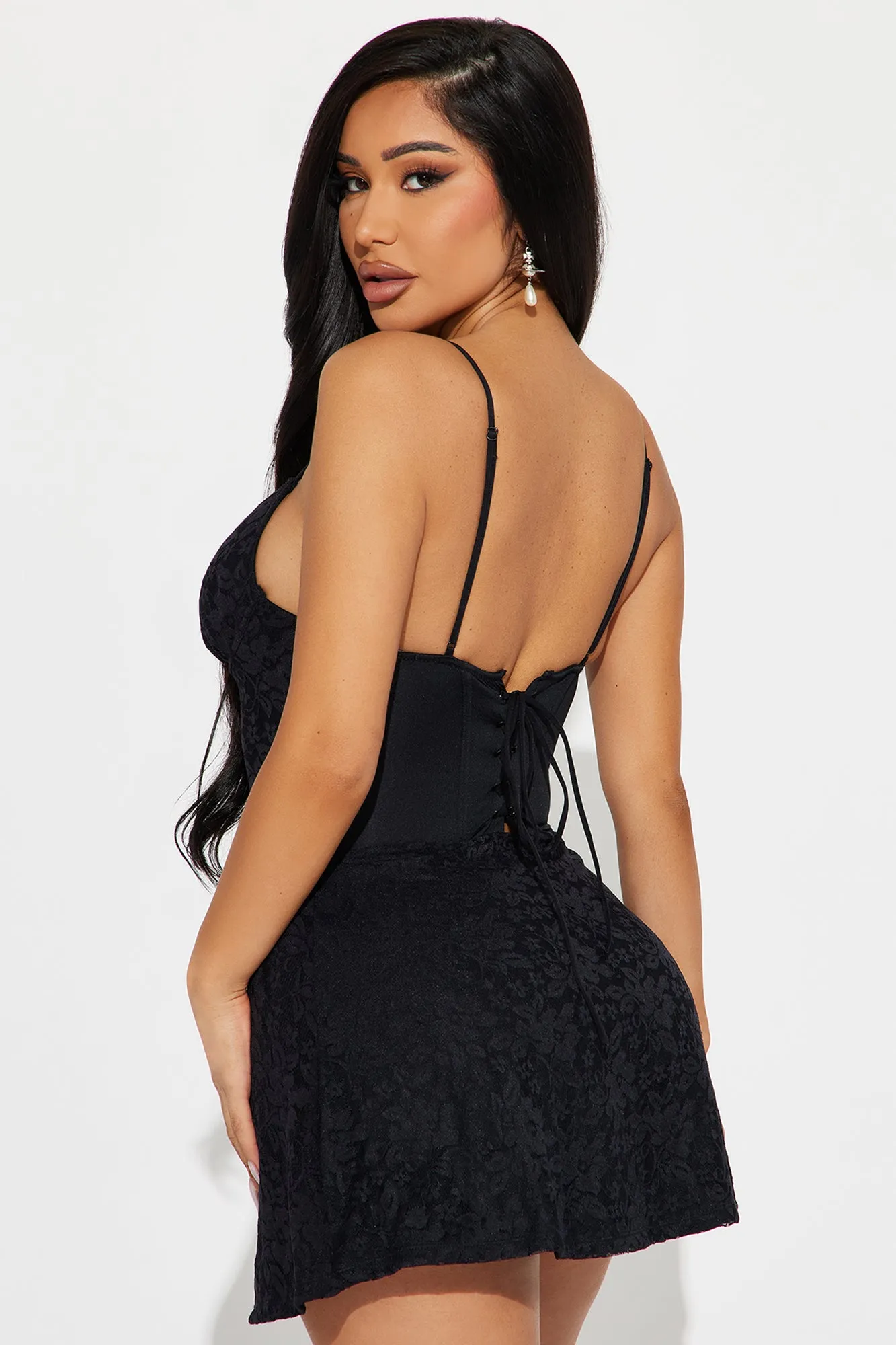 Daniella Lace Mini Dress - Black sold by Fashion Nova product image thumbnail 3