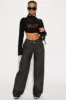 Stella High Rise Faux Leather Pant - Black sold by Fashion Nova