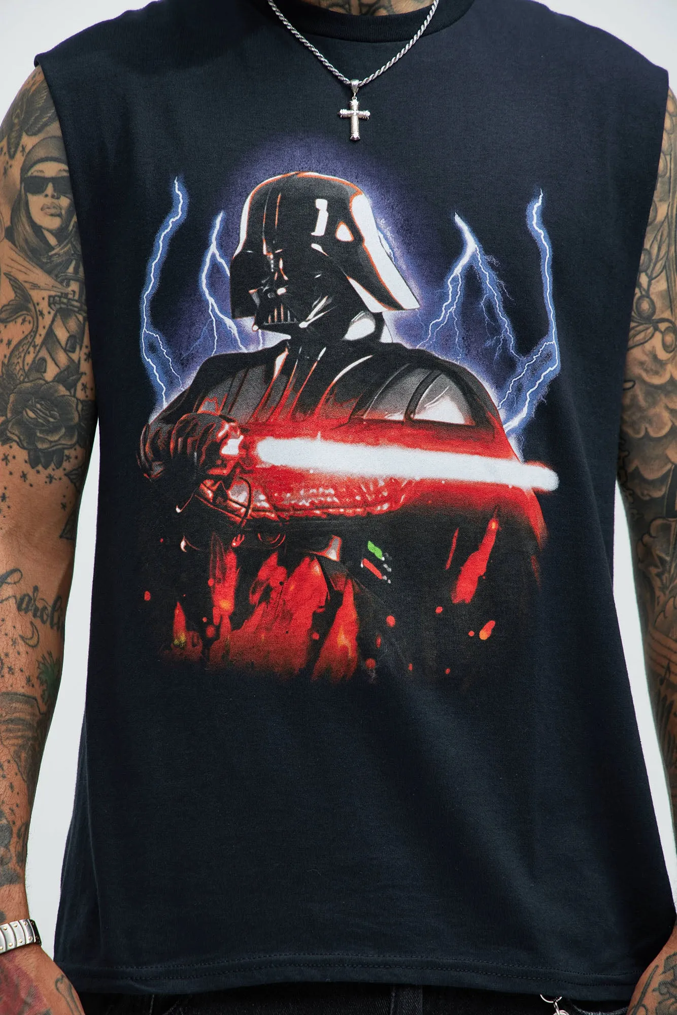 Star Wars The Power Of The Dark Side Sleeveless Tee - Black sold by Fashion Nova product image thumbnail 3