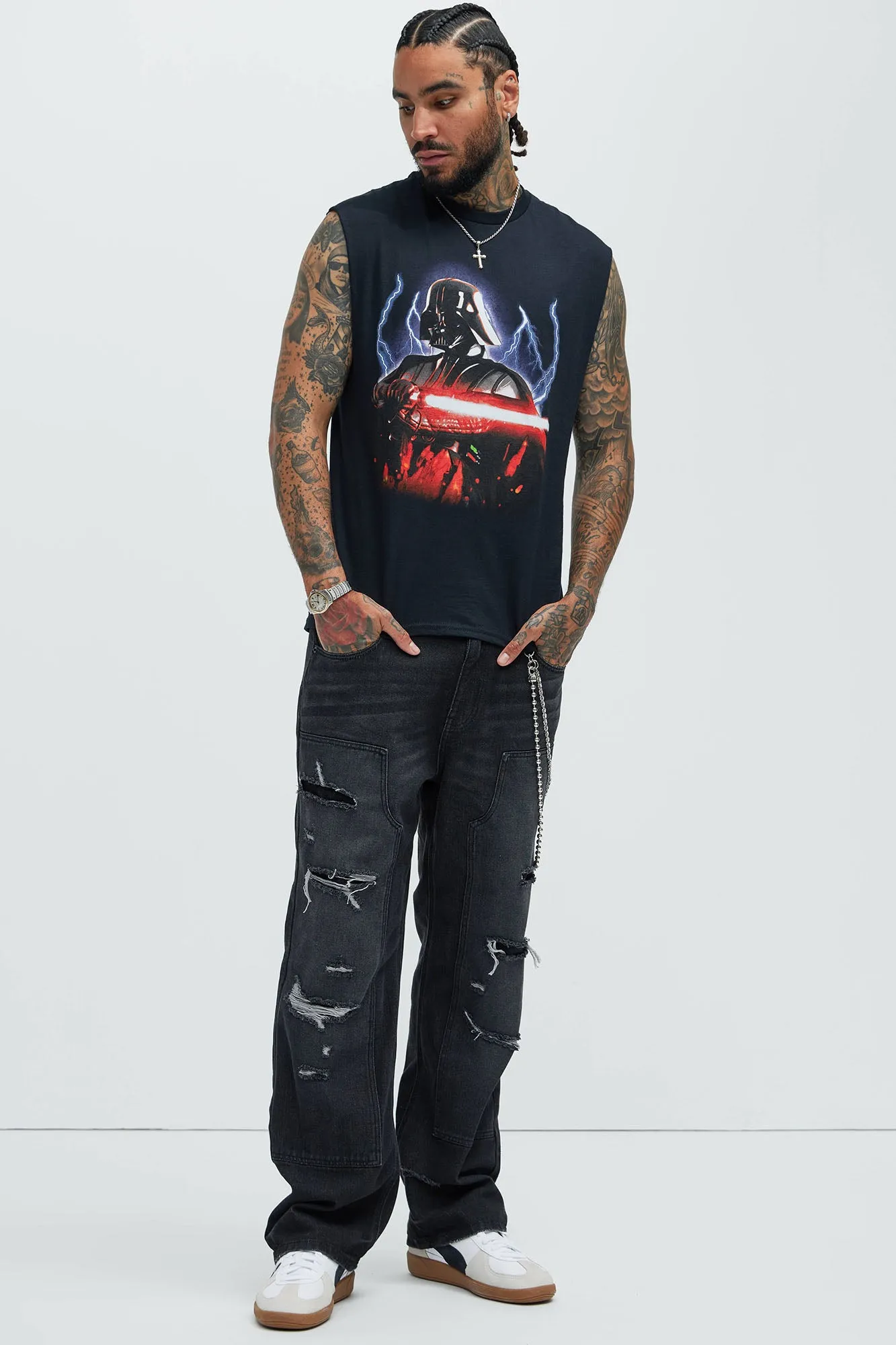 Star Wars The Power Of The Dark Side Sleeveless Tee - Black sold by Fashion Nova product image thumbnail 2