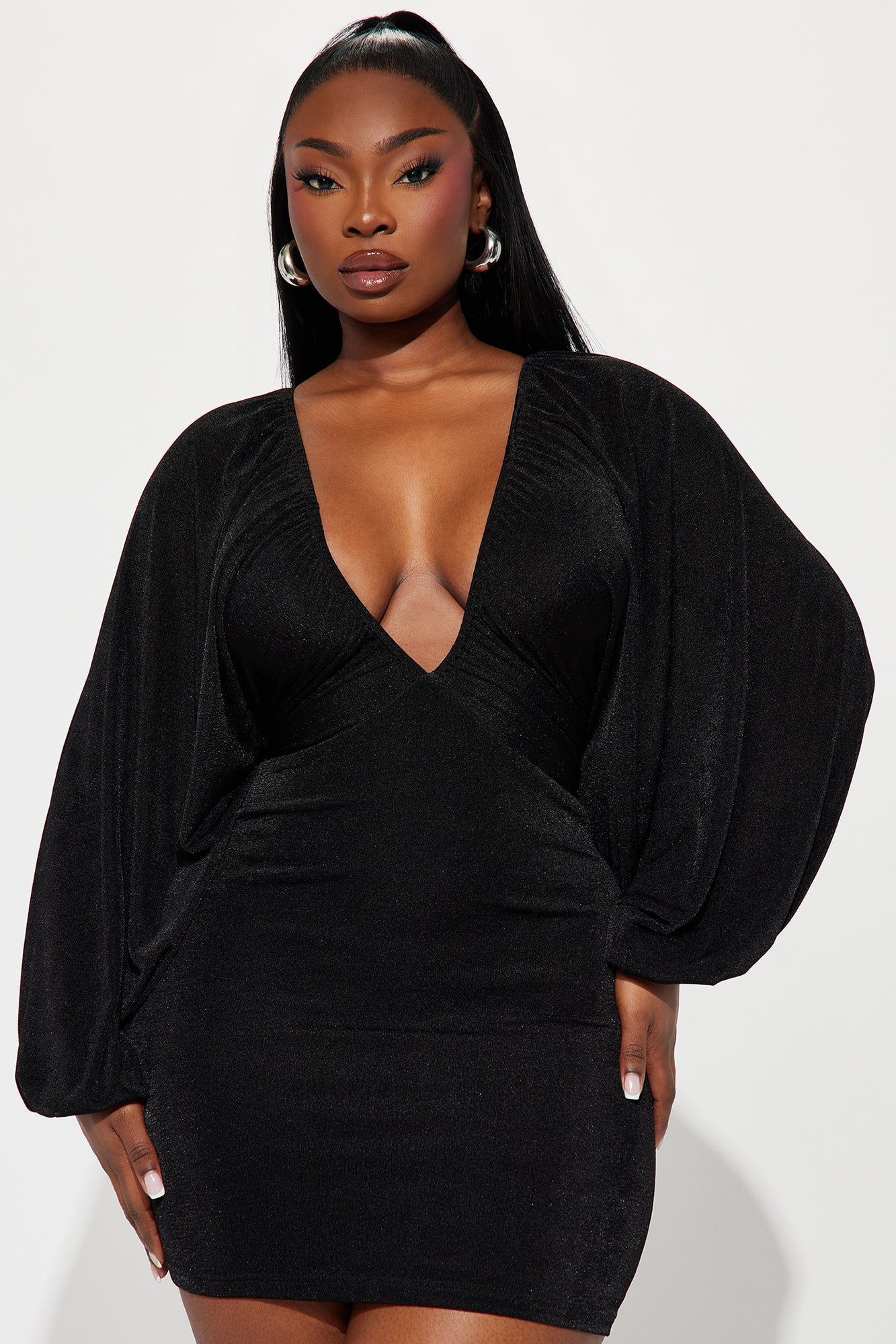 Keilani Slinky Mini Dress - Black sold by Fashion Nova product image thumbnail 5