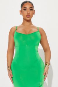 Avi Midi Dress - Green sold by Fashion Nova
