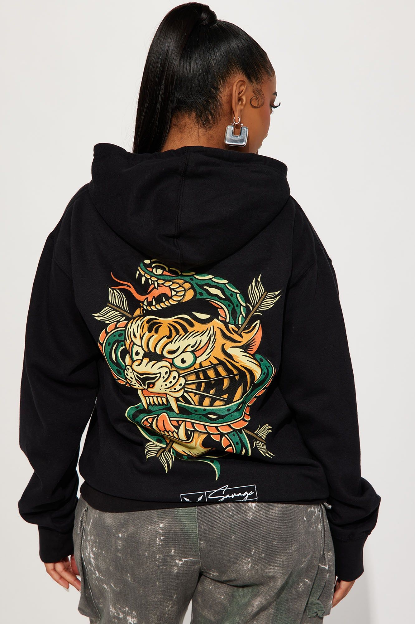 Forever Savage Hoodie - Black sold by Fashion Nova product image thumbnail 3