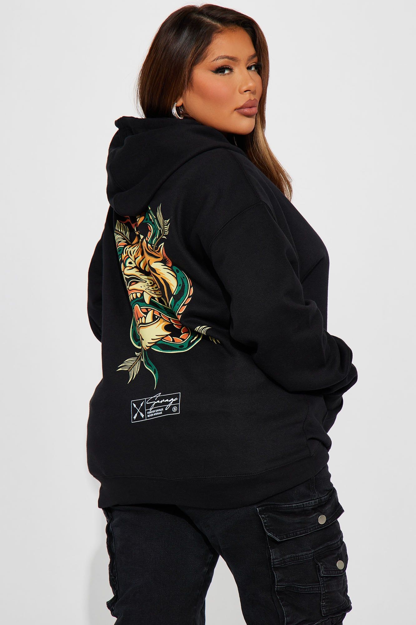 Forever Savage Hoodie - Black sold by Fashion Nova product image thumbnail 8