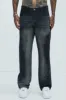 Lava Flow Straight Jeans - Black sold by Fashion Nova