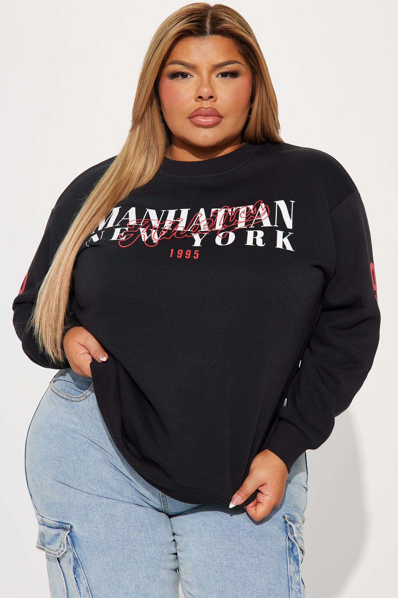 Manhattan NY Sweatshirt - Black sold by Fashion Nova product image thumbnail 5
