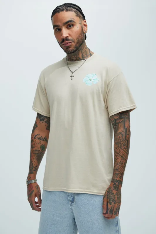 Life Is A Canvas Short Sleeve Tee - Sand sold by Fashion Nova