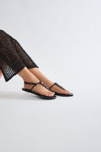Still Your Best Shell Sandals - Black sold by Fashion Nova