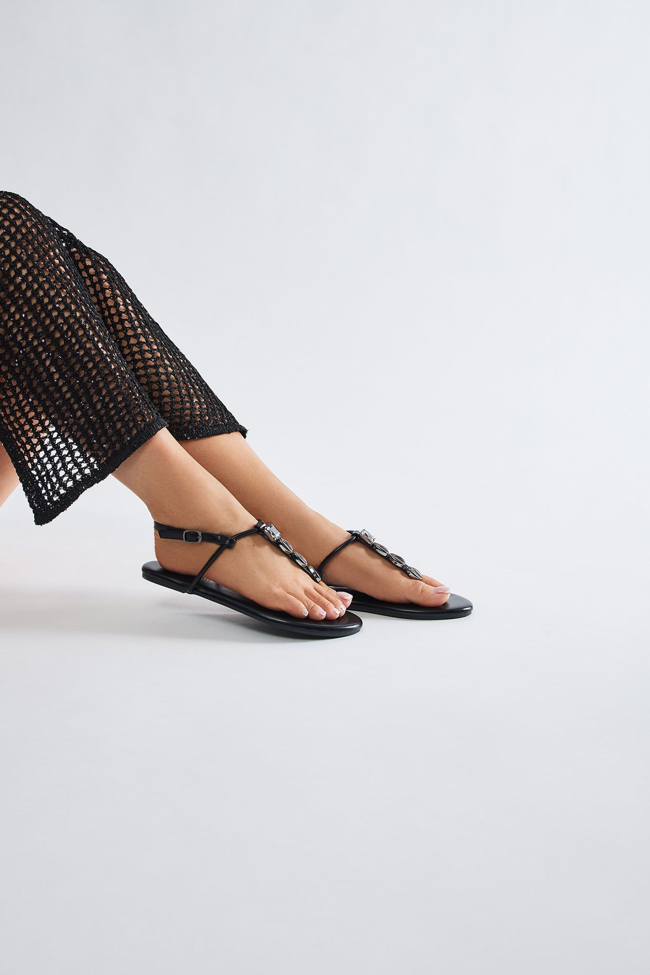 Still Your Best Shell Sandals - Black sold by Fashion Nova product image thumbnail 3