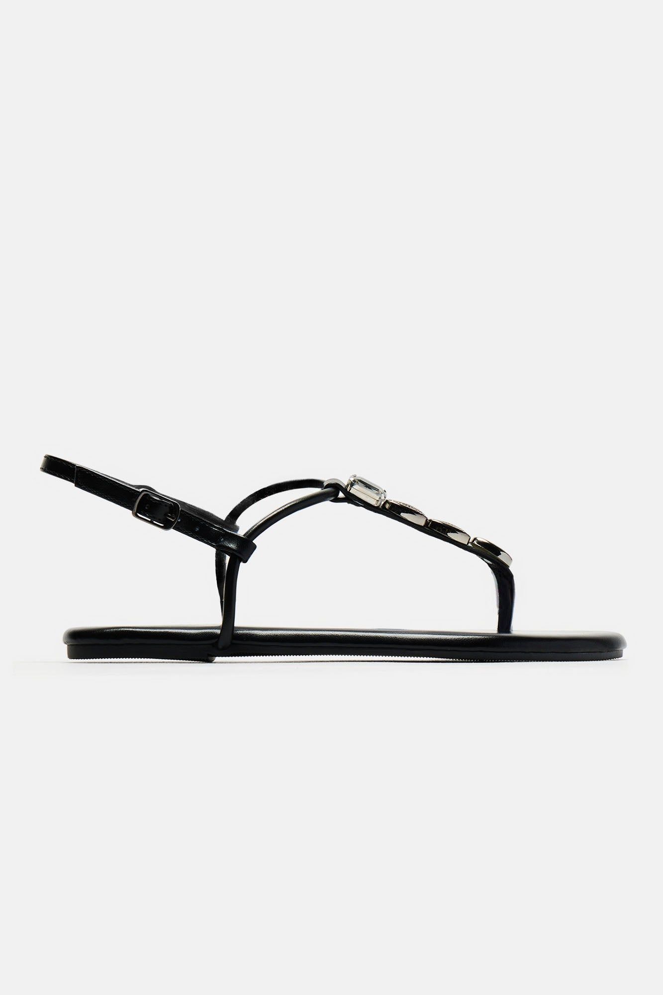 Still Your Best Shell Sandals - Black sold by Fashion Nova product image thumbnail 4