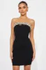 Diamond Temptress Mini Dress - Black sold by Fashion Nova