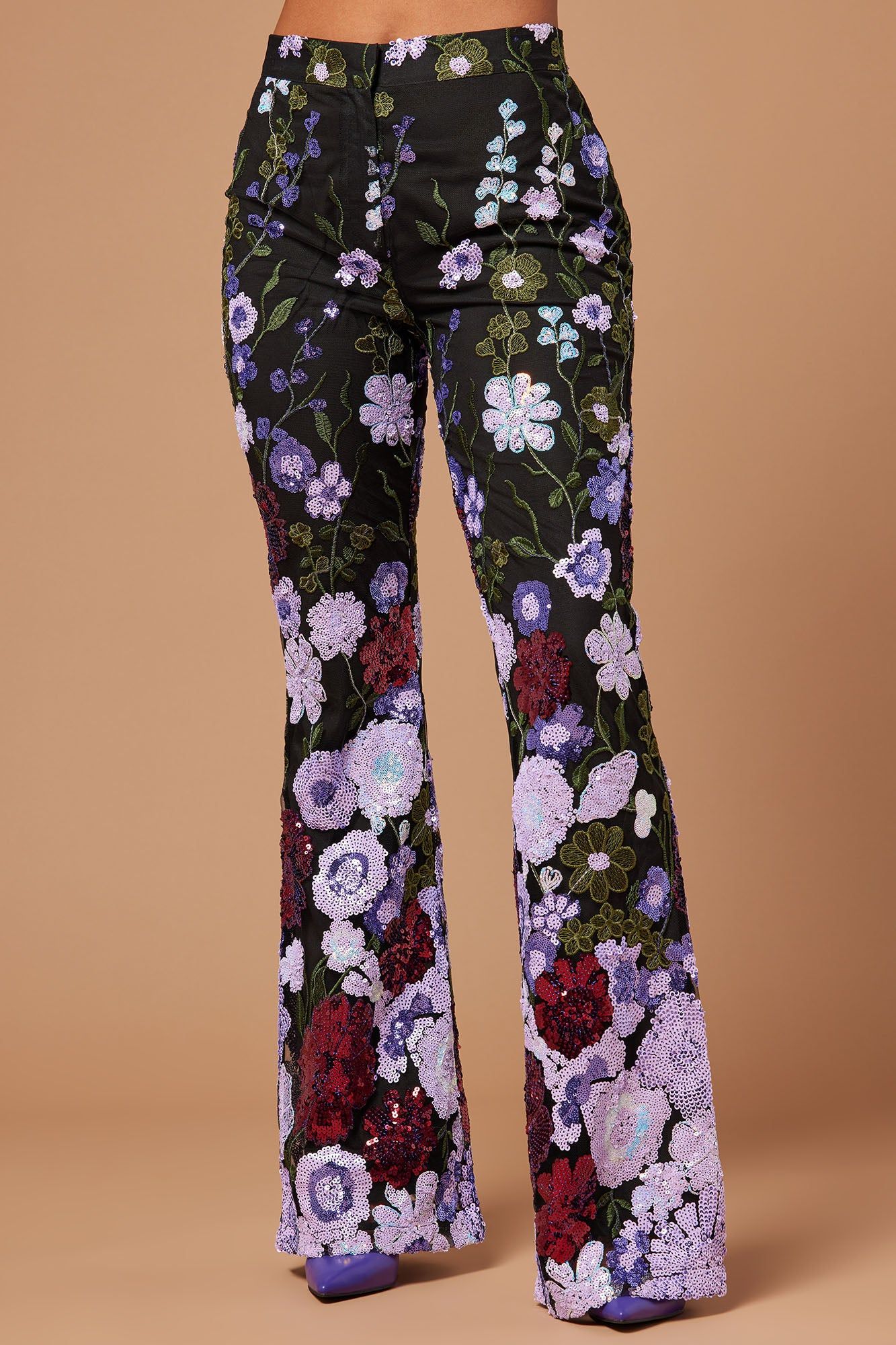 Nadia Sequin Pant - Purple/combo sold by Fashion Nova product image thumbnail 2