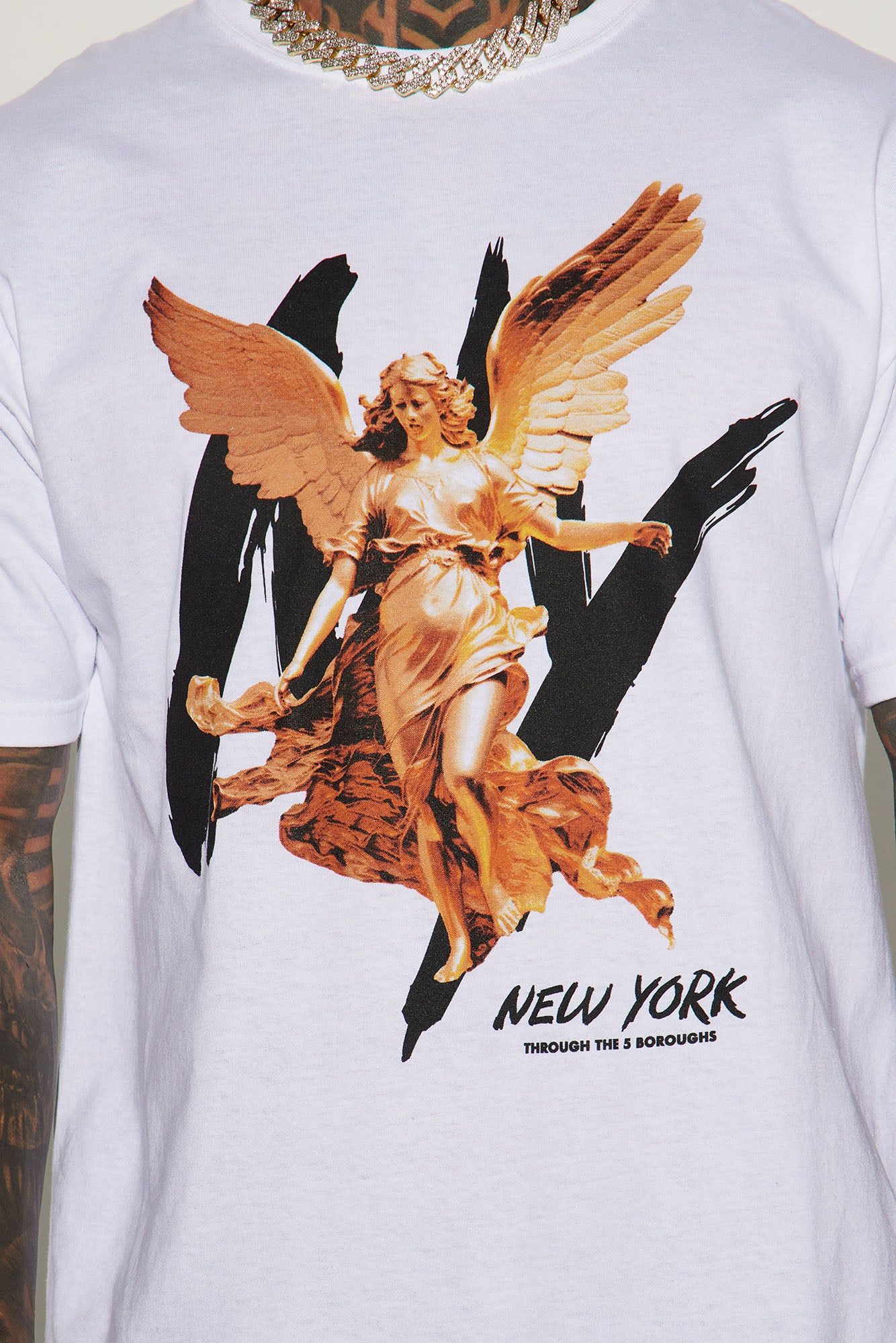 Through The 5 Short Sleeve Tee - White sold by Fashion Nova product image thumbnail 3