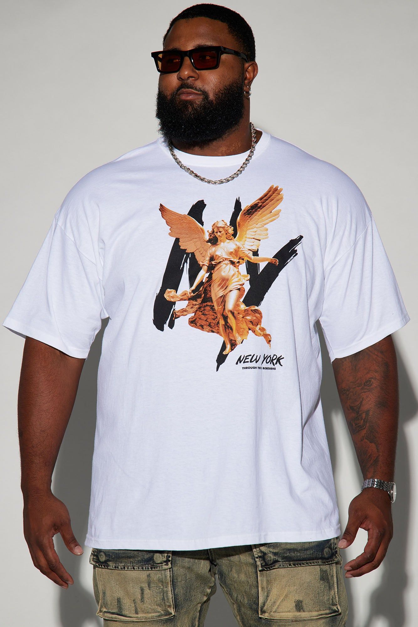 Through The 5 Short Sleeve Tee - White sold by Fashion Nova product image thumbnail 4