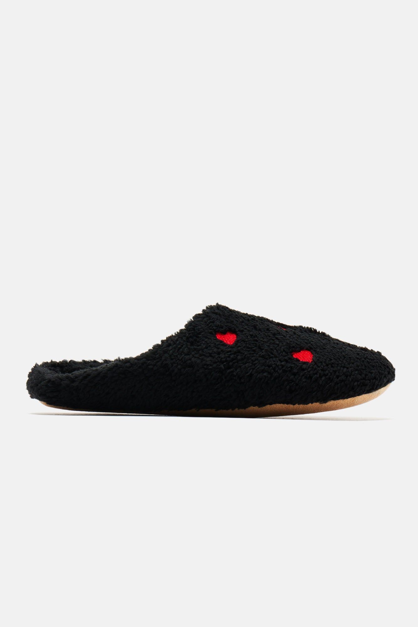 Bottom Of My Heart Slippers - Black sold by Fashion Nova product image thumbnail 2