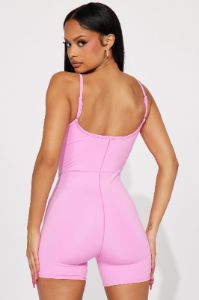 High Speed Active Romper - Pink sold by Fashion Nova