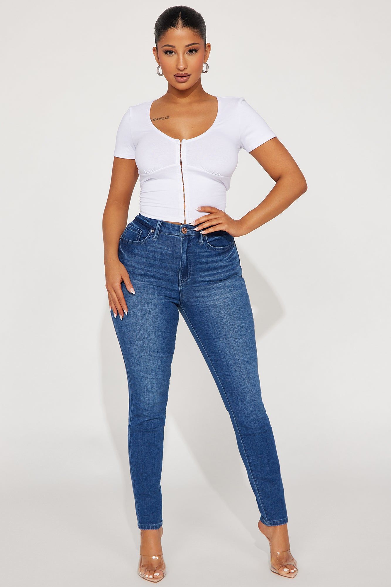 Rosalie Hook And Eye Top - White sold by Fashion Nova product image thumbnail 2