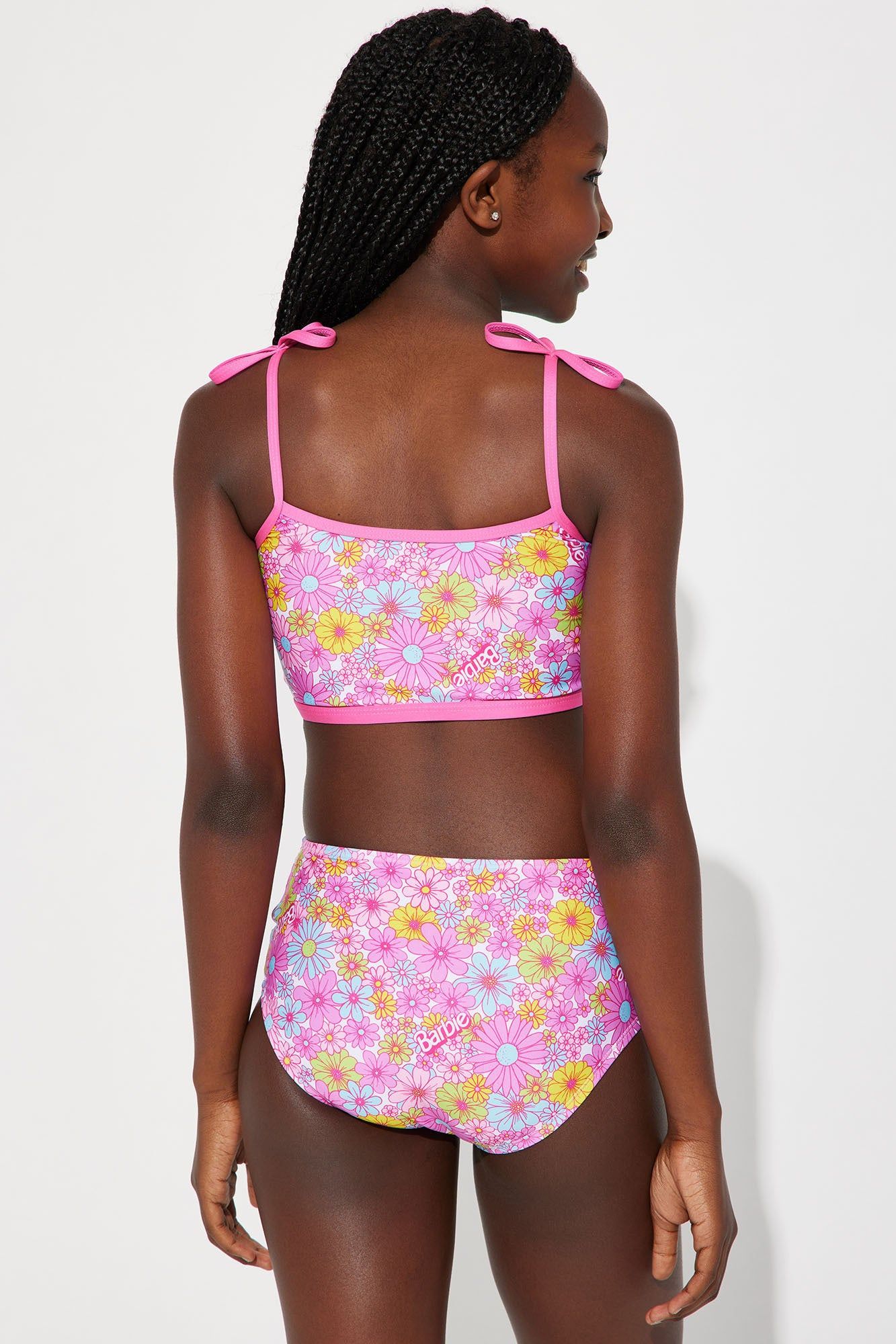 Mini Barbie Girl 2 Piece Bikini - Pink/combo sold by Fashion Nova product image thumbnail 4